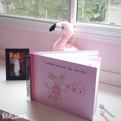 Livro Lembranças da escola ratinha rosa