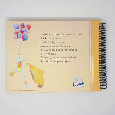 Livro Lembranças da escola ursinho bege