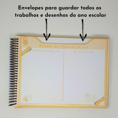 Livro Lembranças da escola ursinho bege